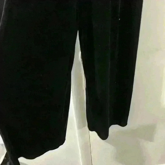 NWT H&M Velvet Wide Leg Romper Black Size 8 - Picture 4 of 8